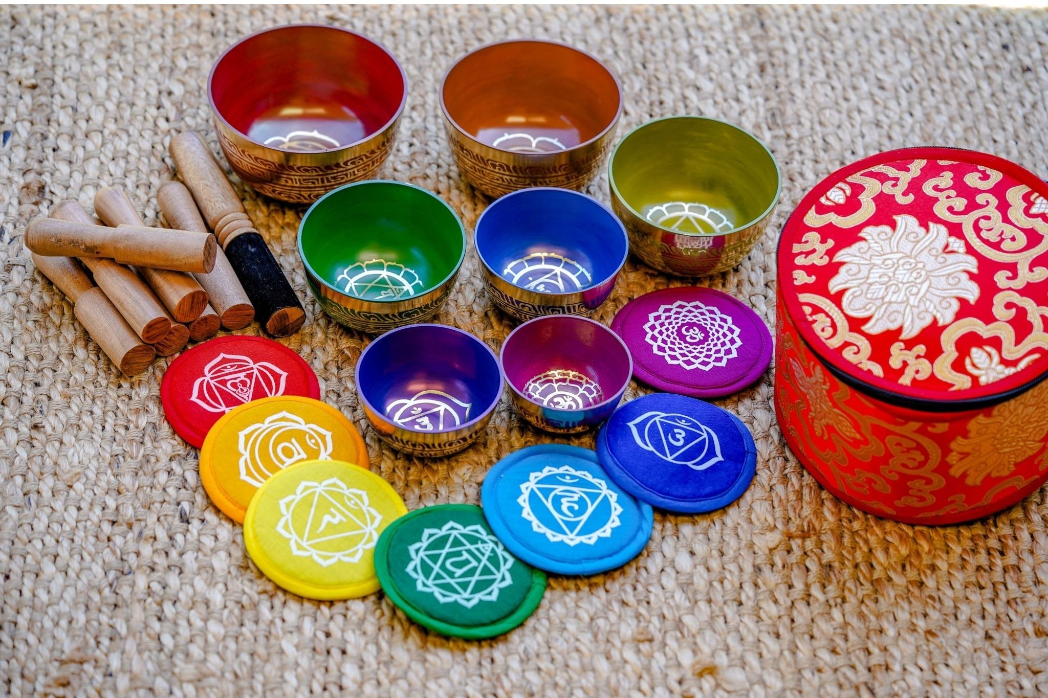 7 set Harmonics Singing Bowl for Sound Bath - Lucky Thanka