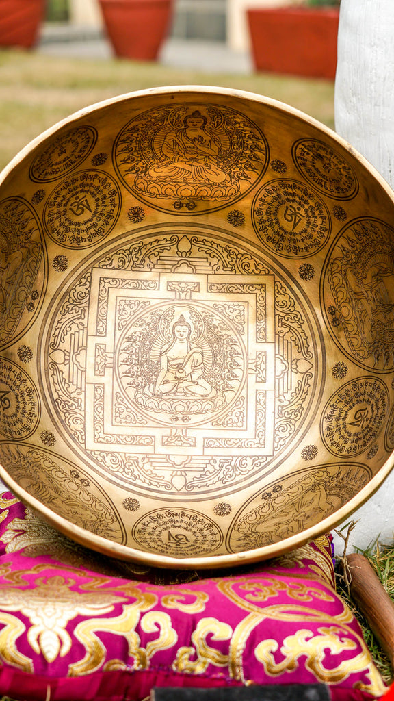 Singing bowl - Buddha Mandala - LuckyThanka