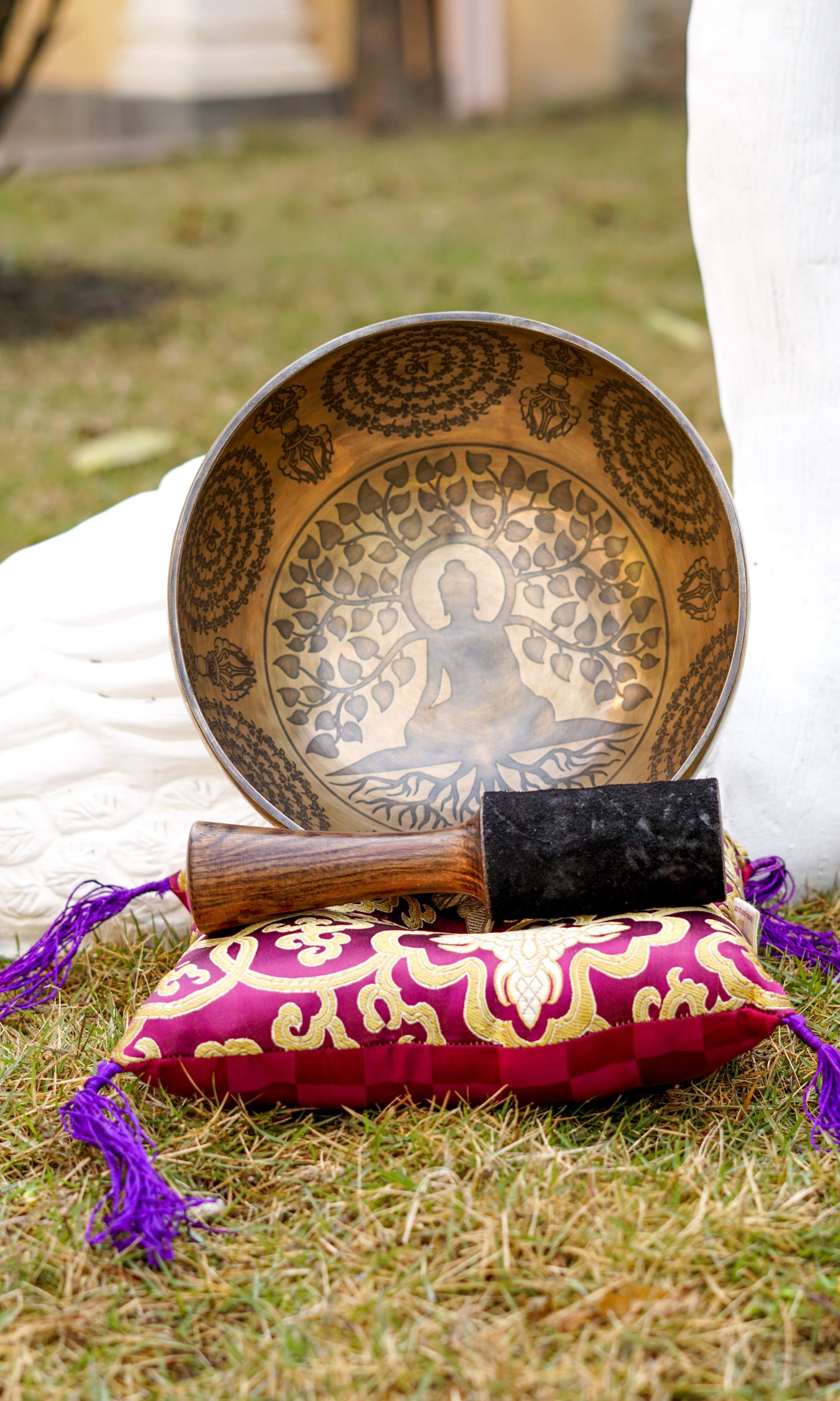 Buddha Engraved Singing Bowl - LuckyThanka