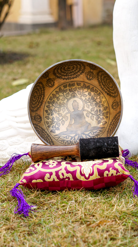 Buddha Engraved Singing Bowl - LuckyThanka