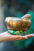 Peaceful Buddha Eye Hand Carved Singing Bowl - Lucky Thanka