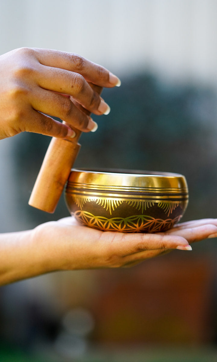 Seed of Life Singing Bowl - Lucky Thanka