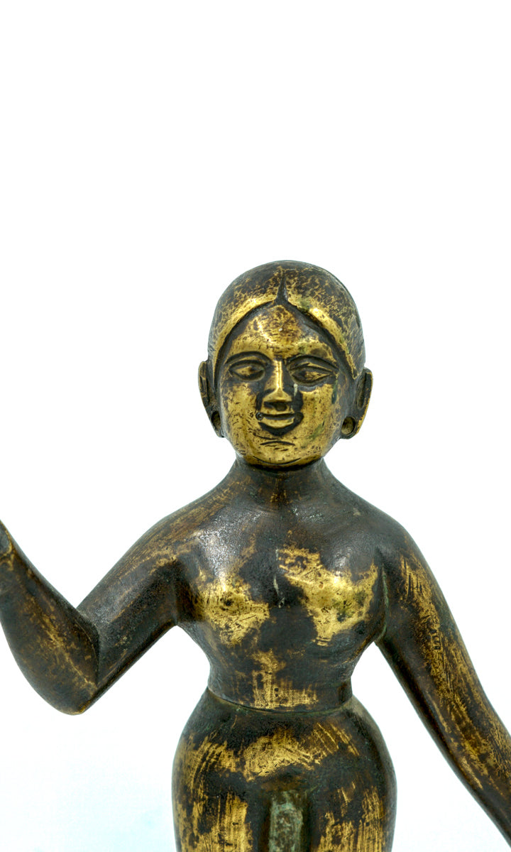 Vintage Bronze Statue of Standing Woman - Lucky Thanka
