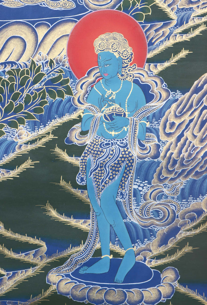 White Tara Tibetan Thangka Painting - Handpainted Thangka Art - Lucky Thanka