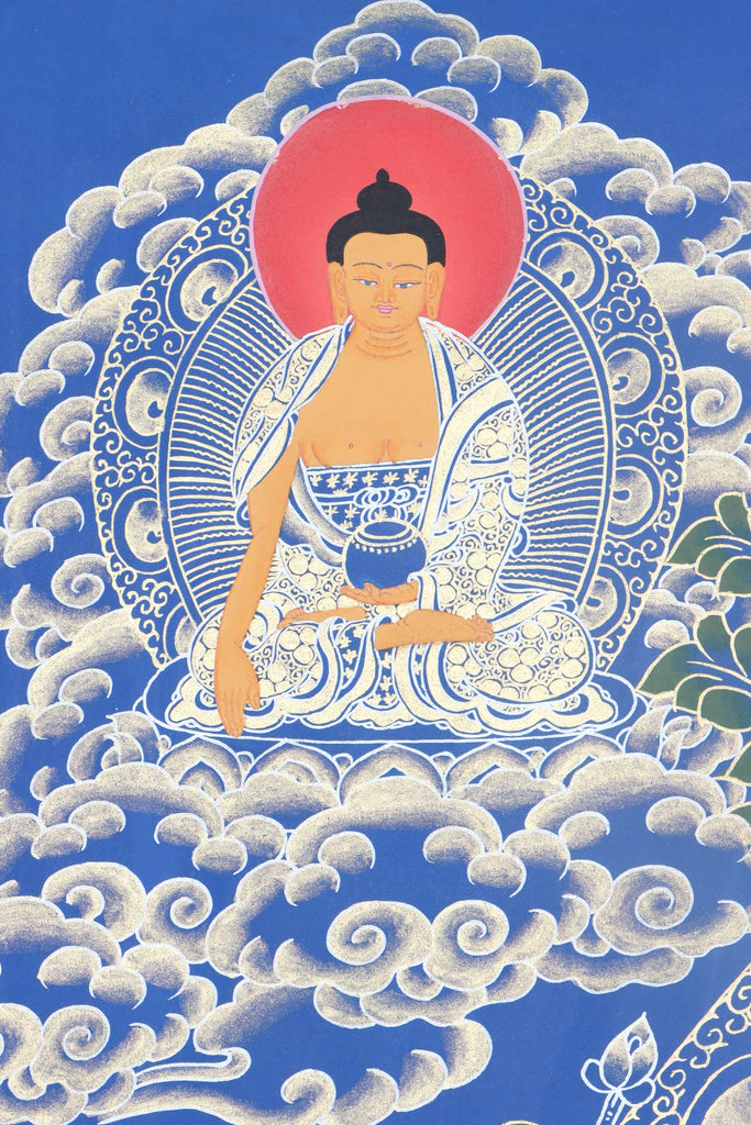 White Tara Tibetan Thangka Painting - Handpainted Thangka Art - Lucky Thanka