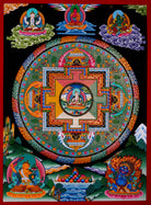 White Tara Mandala Thangka - Handpainted Thangka Art - Lucky Thanka