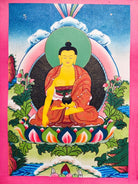 THANGKA Painting of Shakyamuni Buddha - Lucky Thanka