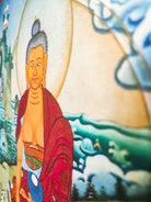 HAND PAINTING Tibetan Arts - Shakyamuni Buddha - Lucky Thanka