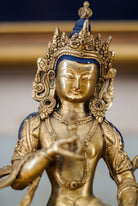 Golden Vajrasattva Fine Carving Statue - Lucky Thanka