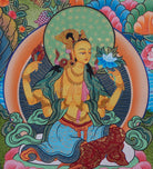 4 Arm Chengresi Thangka Painting - Lucky Thanka