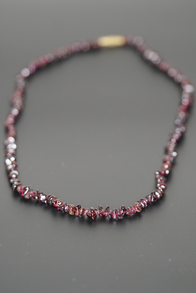 Red Garnet Chips necklace - Lucky Thanka