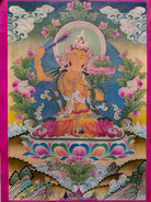 Manjushri with Bodhicitta - Lucky Thanka