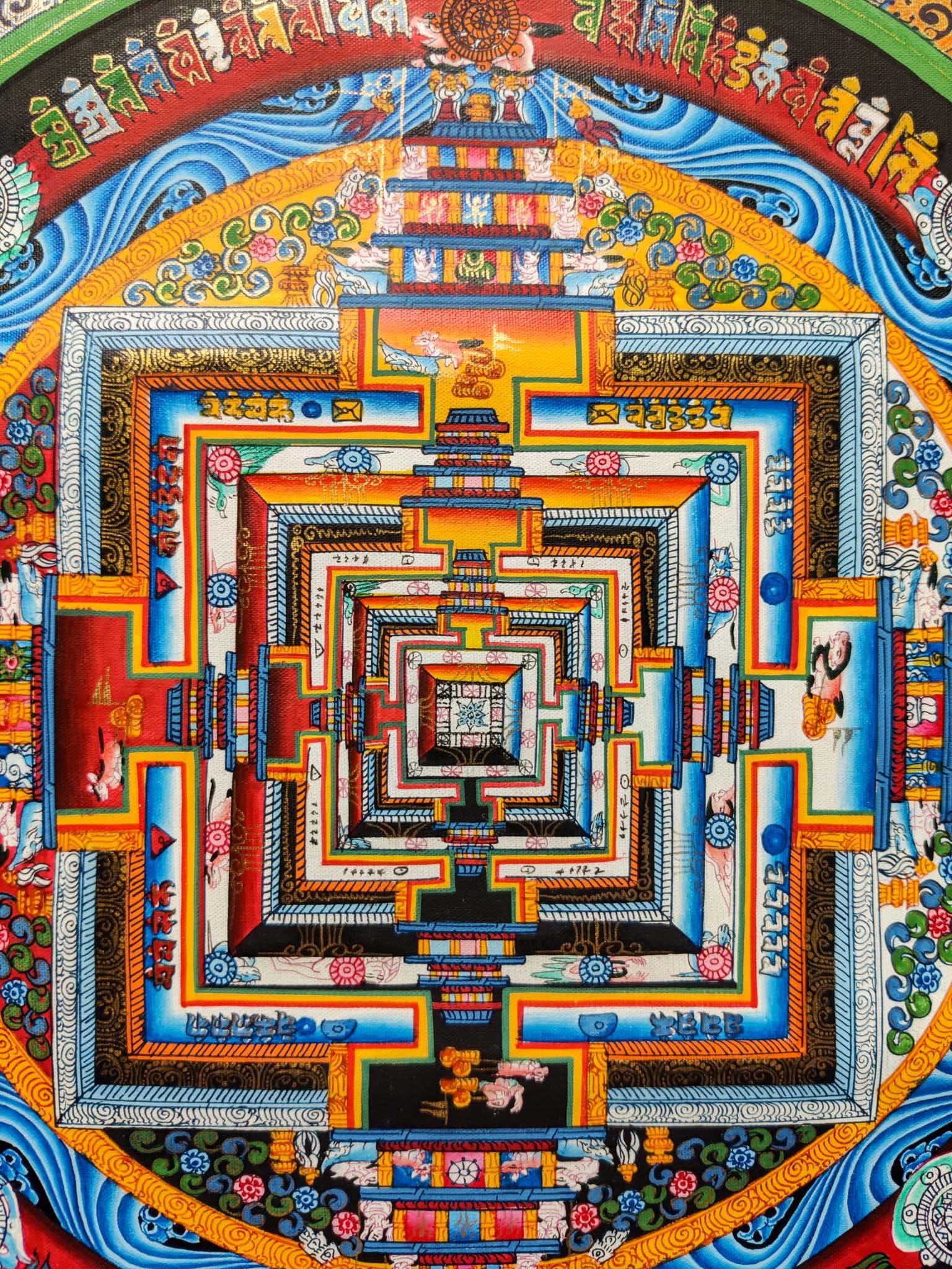 Dalai Lama Design of Kalachakra Mandala - Lucky Thanka