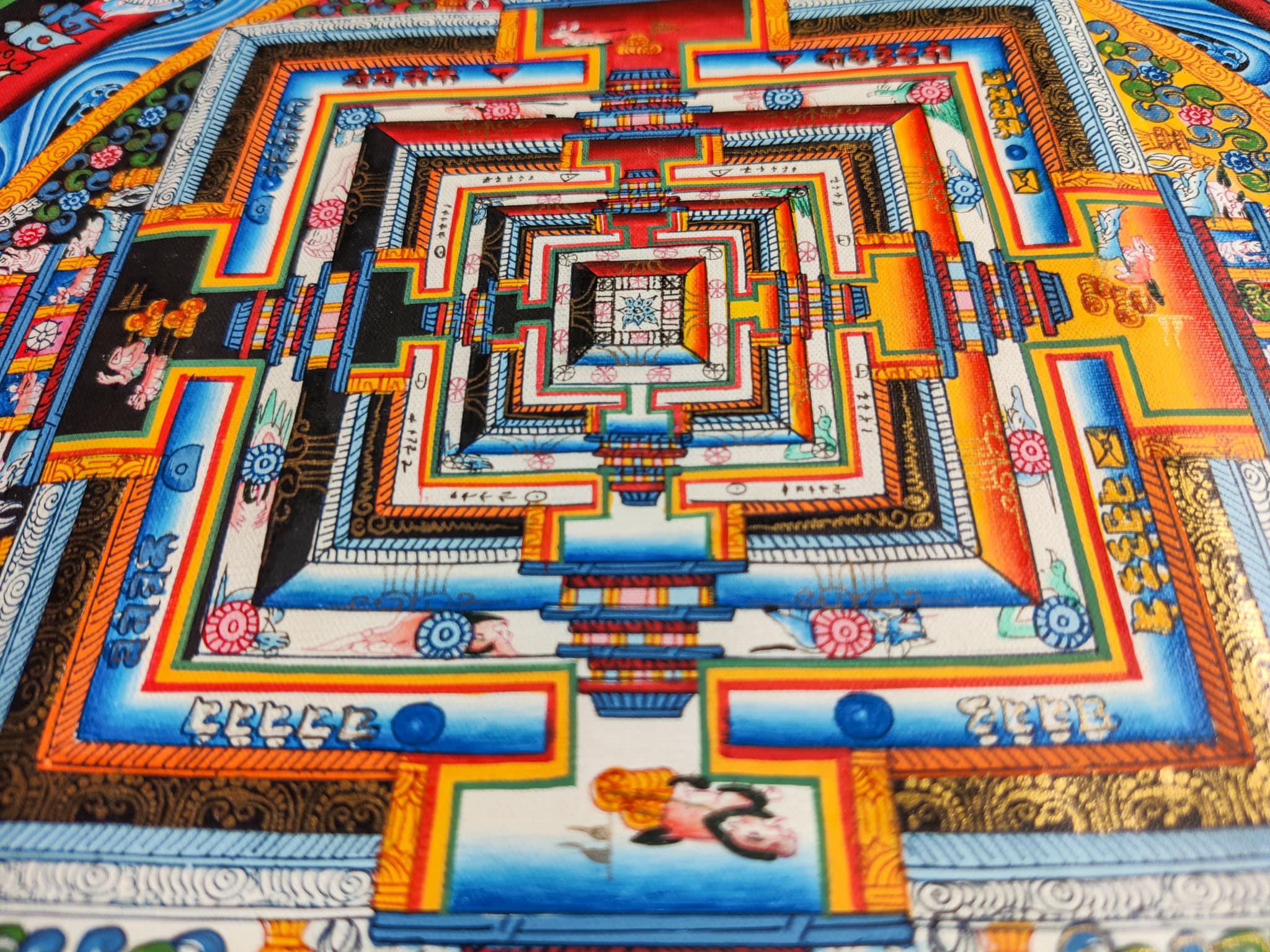 Dalai Lama Design of Kalachakra Mandala - Lucky Thanka
