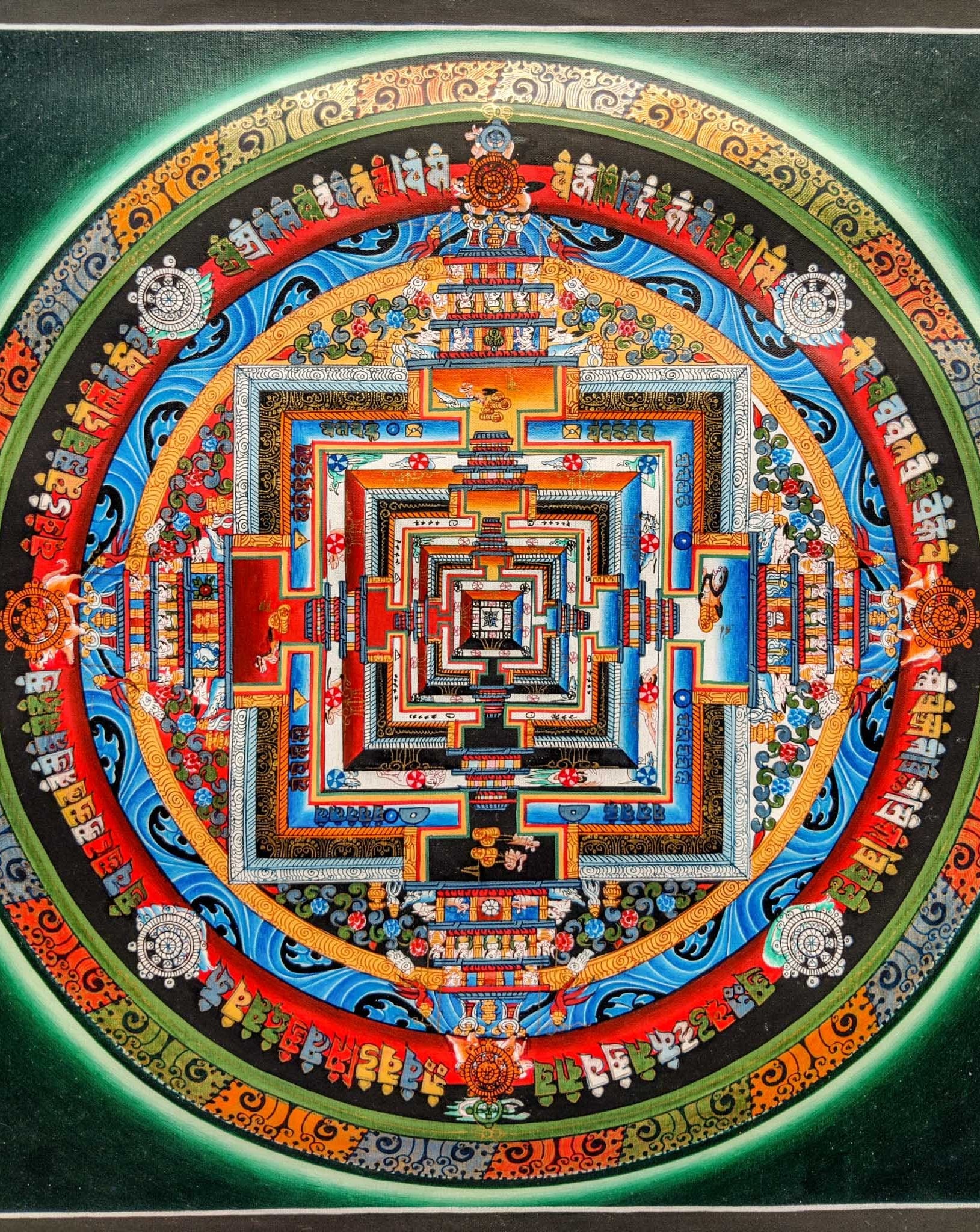 Sacred Kalachakra Mandala Arts - Lucky Thanka