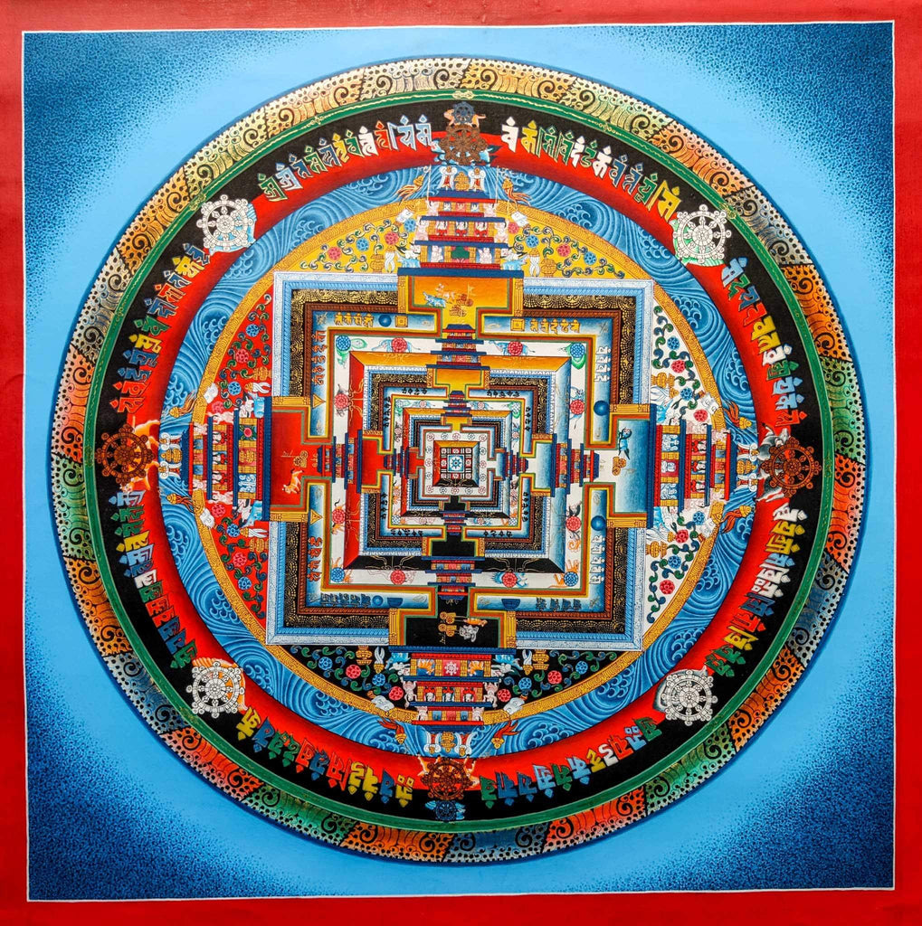 40 cm Kalchakra Mandala - Lucky Thanka