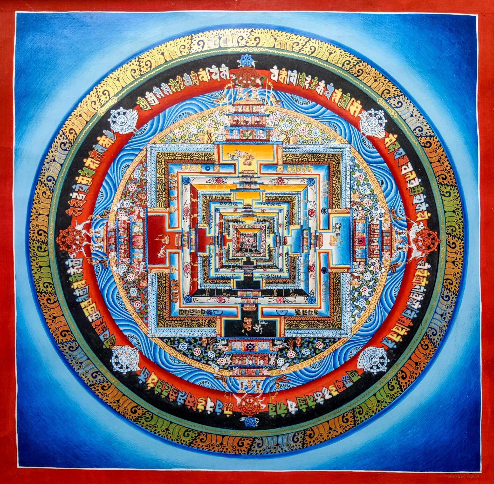 Thangka Art Kalchakra Mandala - Lucky Thanka