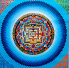Blue Kalchakra Mandala - Lucky Thanka