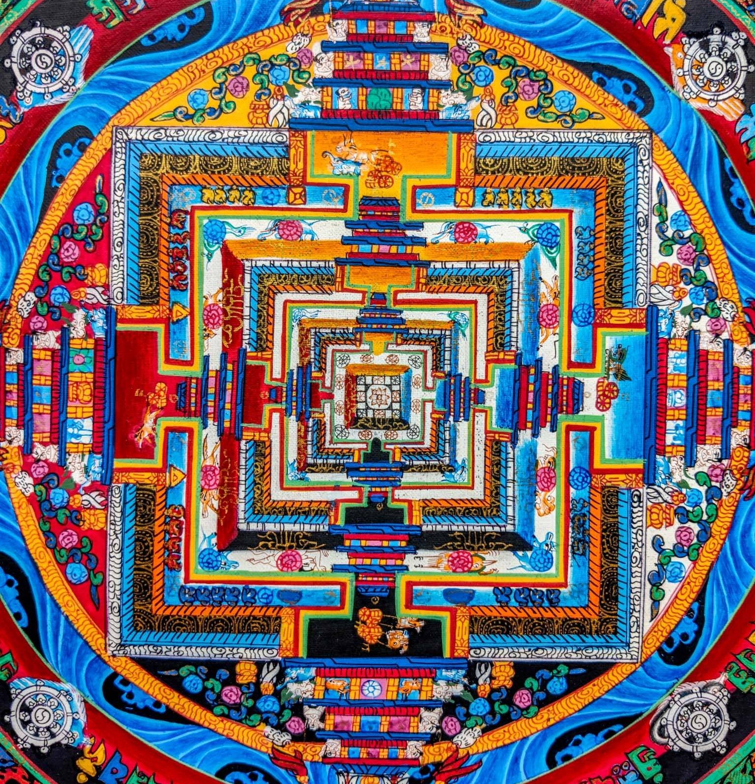 Kalchakra Mandala Thangka Art - Lucky Thanka