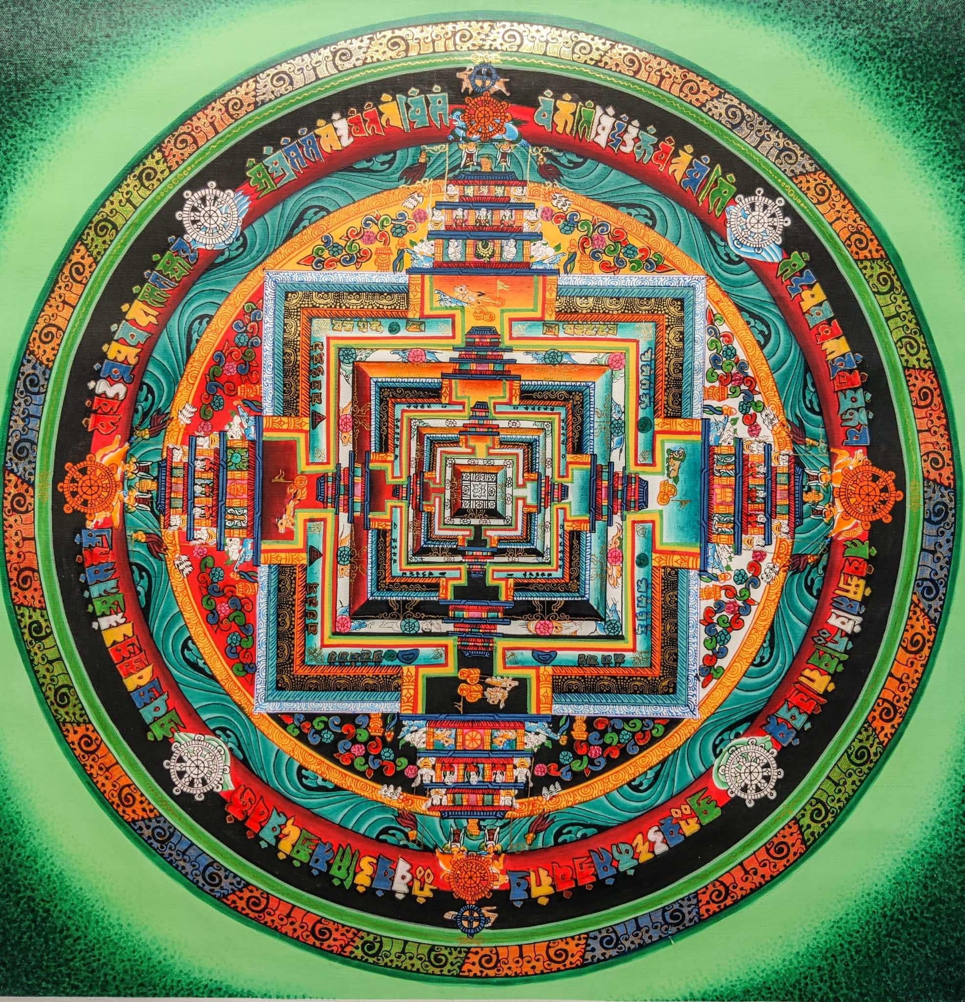 Kalachakra Mandala Thangka for Peace - Lucky Thanka
