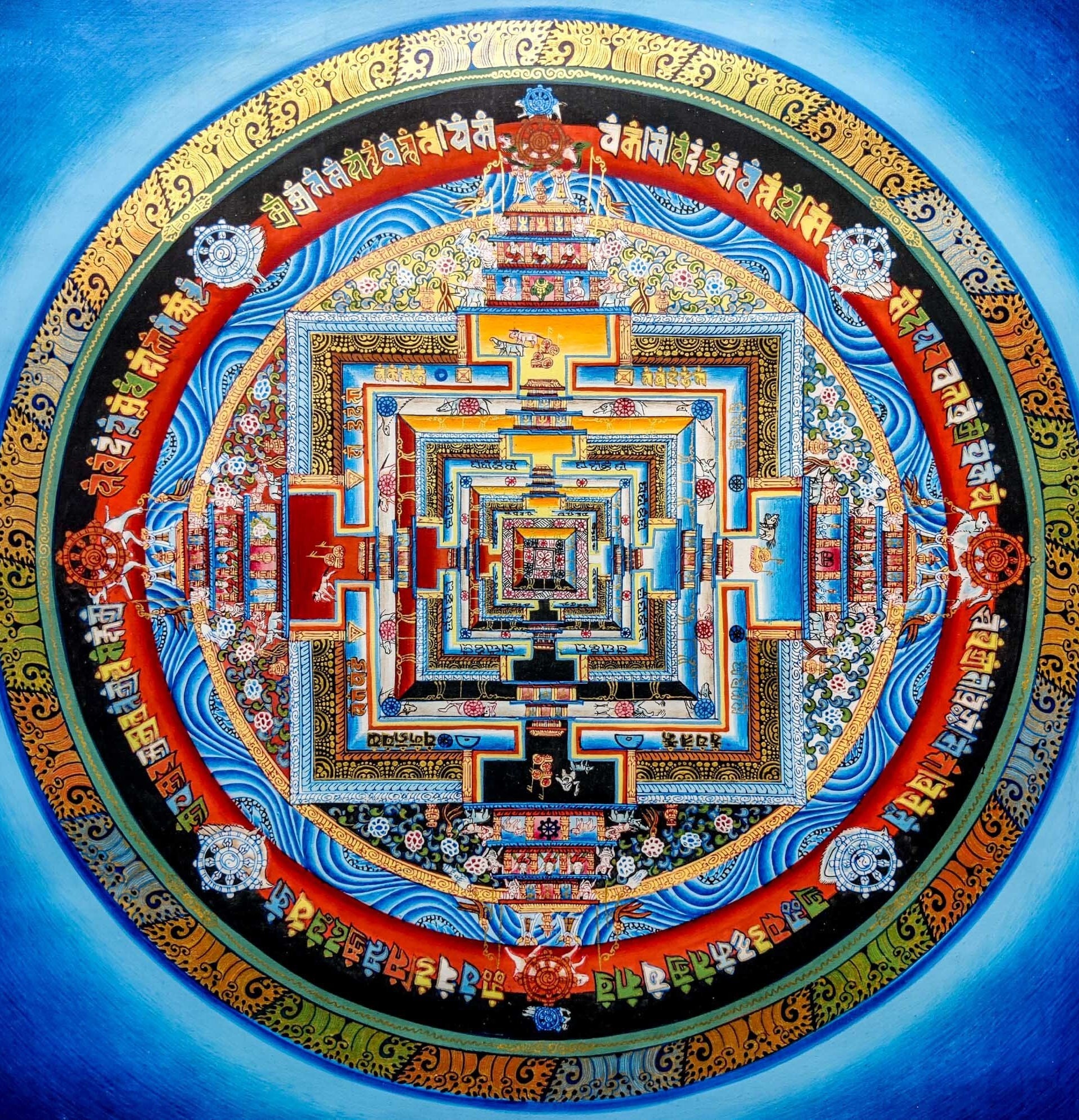 Thangka Art Kalchakra Mandala - Lucky Thanka