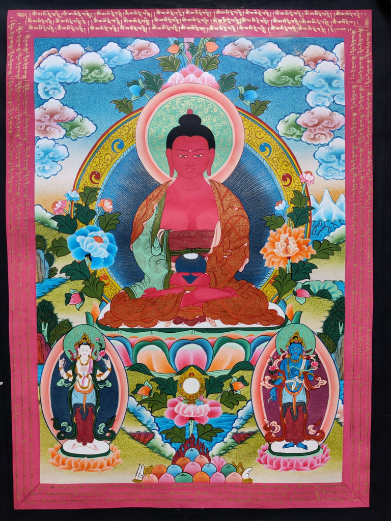 Amitabha Buddha Painting - Lucky Thanka