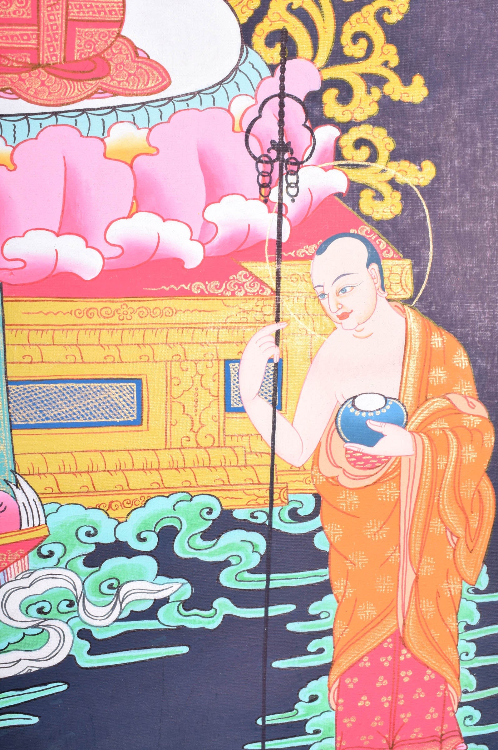 Tibetan Thangka painting of Shakyamuni Buddha - Lucky Thanka