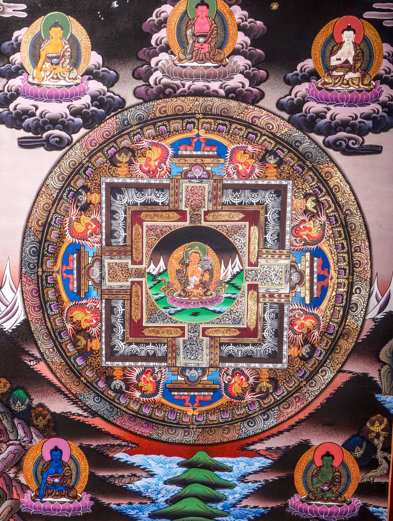 Manjushri Mandala - Lucky Thanka