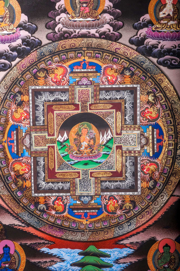 Manjushri Mandala - Lucky Thanka