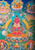 Western Pure Land of Amitayus Buddha - Lucky Thanka