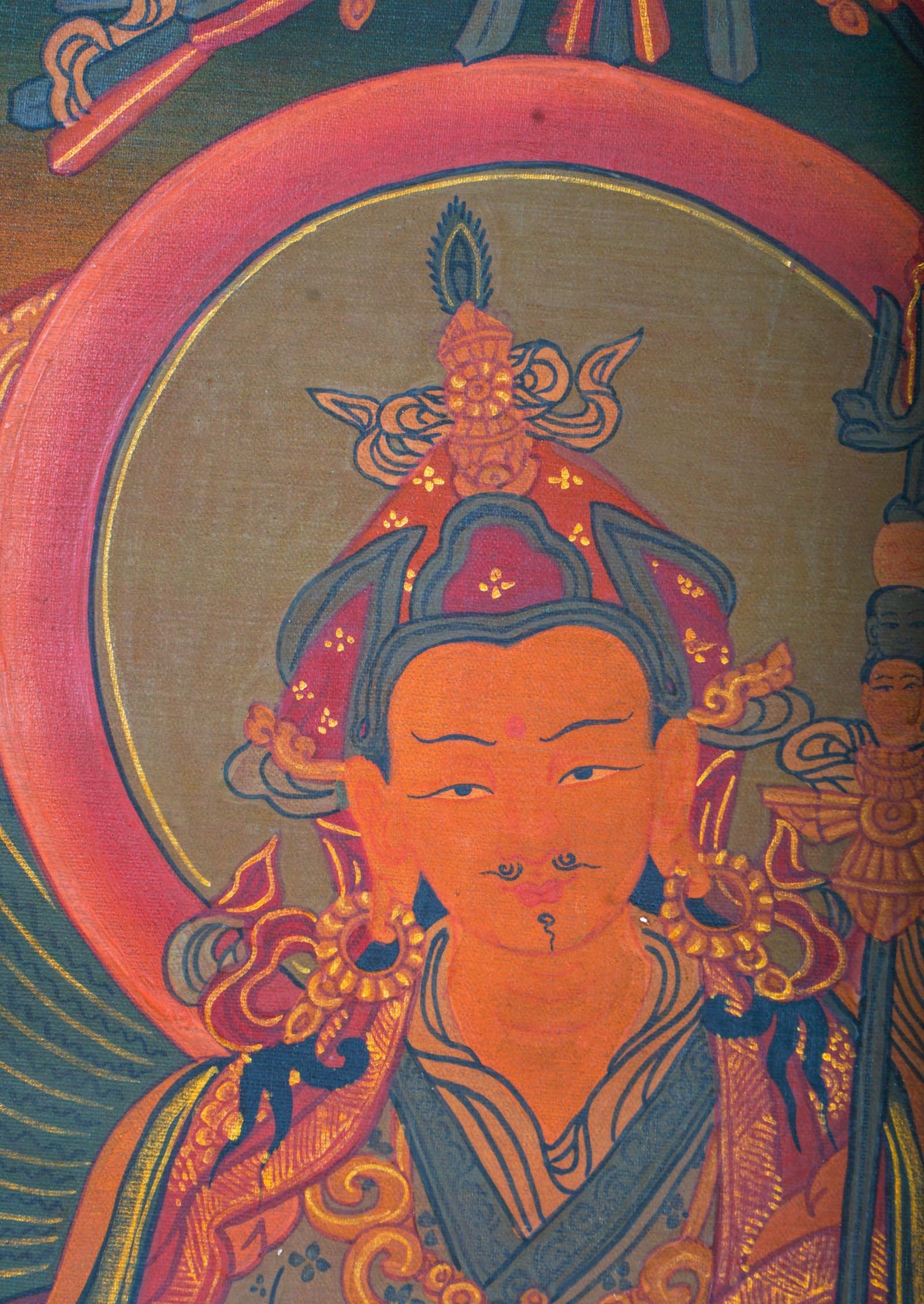 Guru Rinpoche Tibetan Thangka - Lucky Thanka