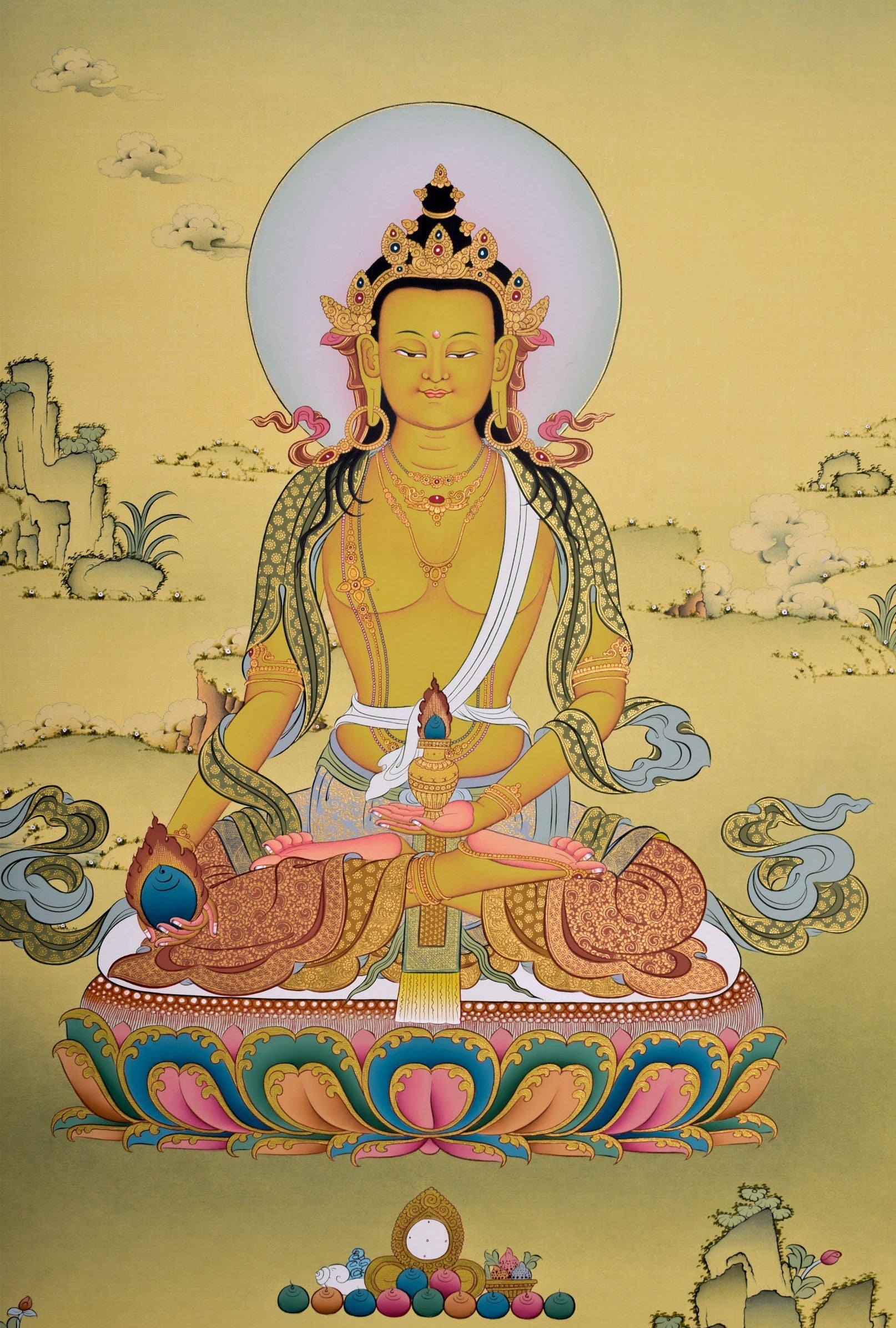 Thangka Painting of Shakyamuni Buddha - Lucky Thanka