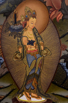 Green Tara Tibetan Thangka Art - Lucky Thanka