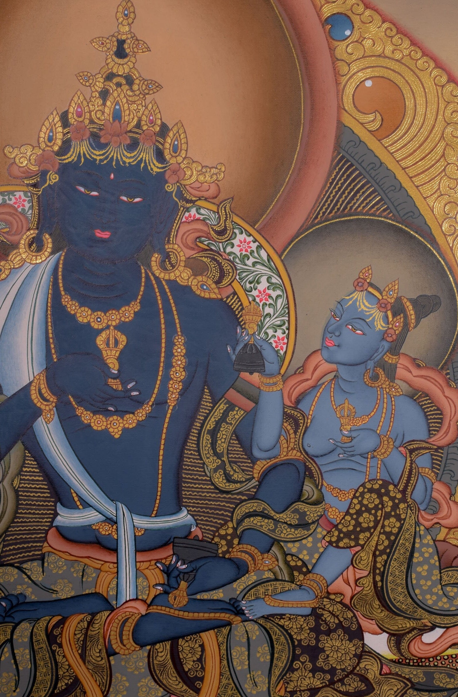 Tibetan Thangka of Vajradhara Painting - Lucky Thanka