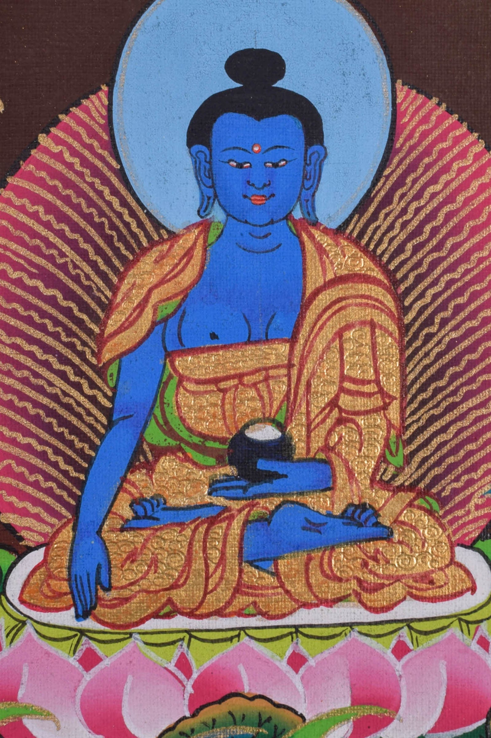 Green Tara Female Buddha Tibetan Art - Lucky Thanka