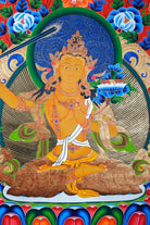 Sword of Wisdom - Manjushri Thangka Painting - Lucky Thanka