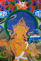 Sword of Wisdom - Manjushri Thangka Painting - Lucky Thanka