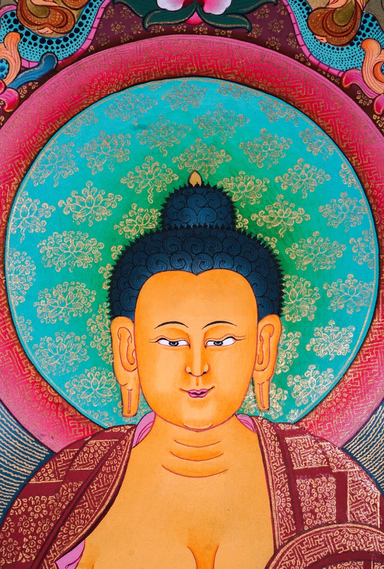 Genuine Thangka Art of Shakyamuni Buddha - Lucky Thanka