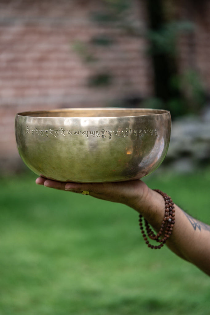 Chengresi Carved Singing Bowl - Lucky Thanka