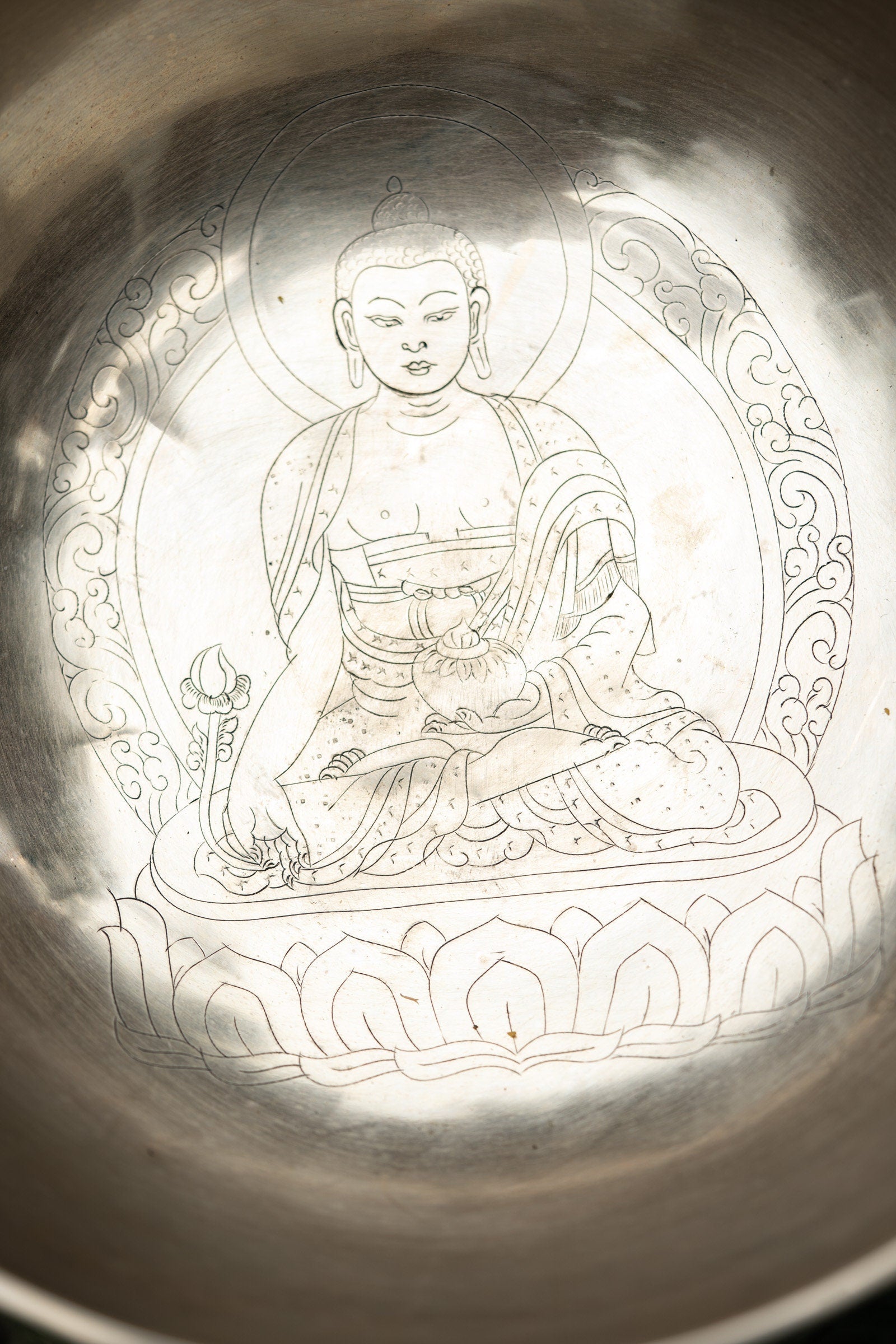 Premium Quality Medicine Buddha Singing Bowl - Lucky Thanka