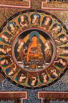 Beautiful Buddha Mandala Painting - Lucky Thanka