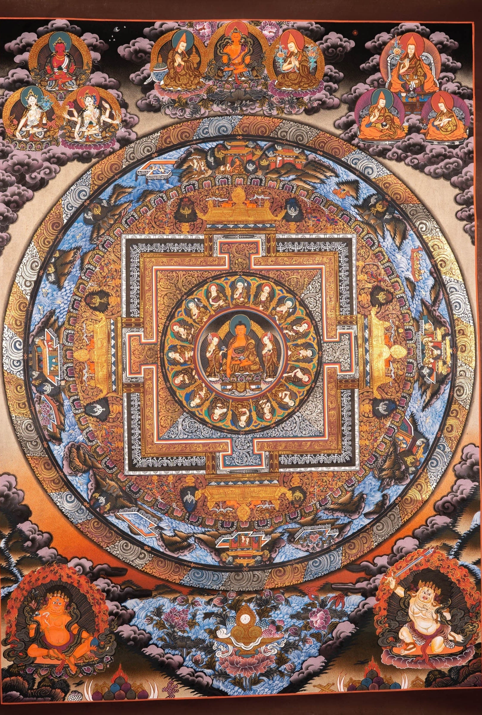 Beautiful Buddha Mandala Painting - Lucky Thanka