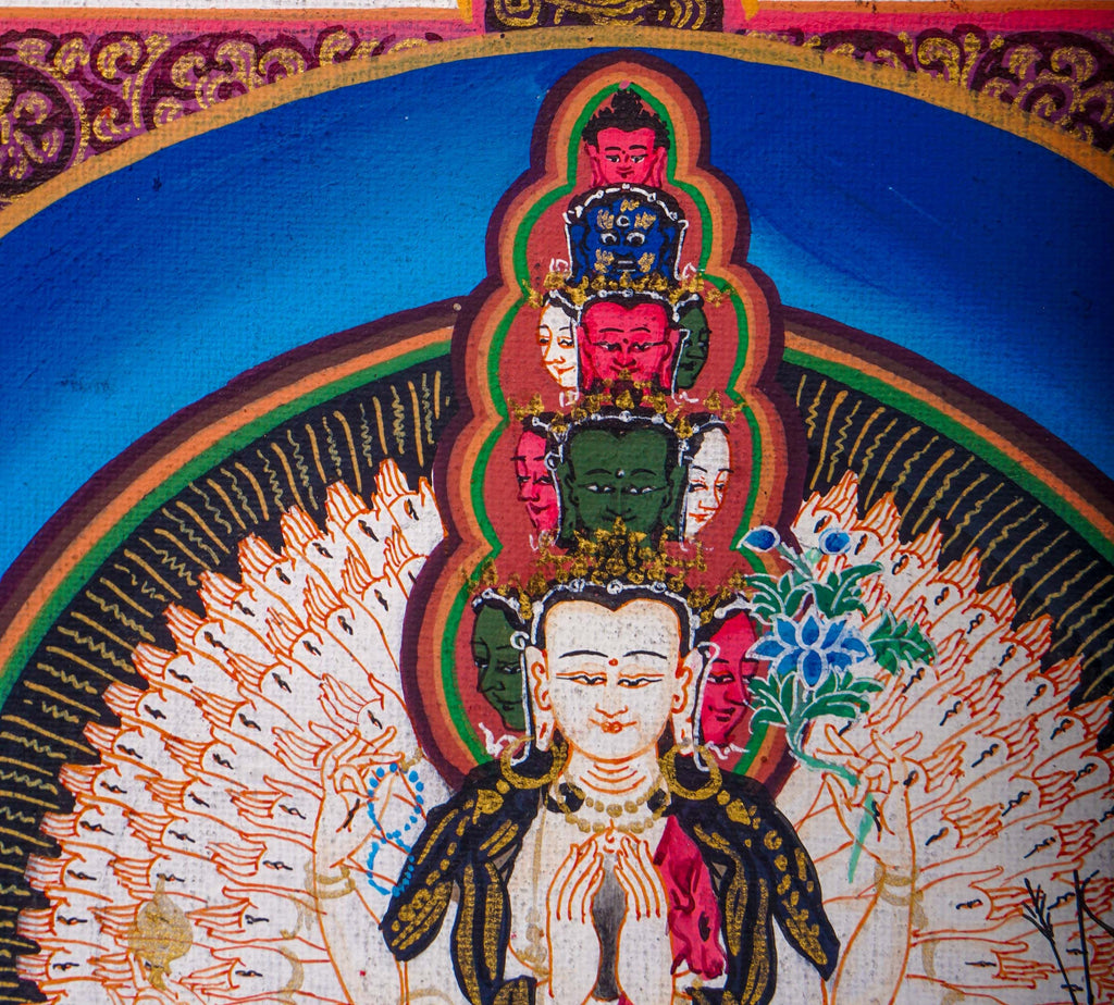 1000 arm Avalokiteshvara Mandala - Lucky Thanka