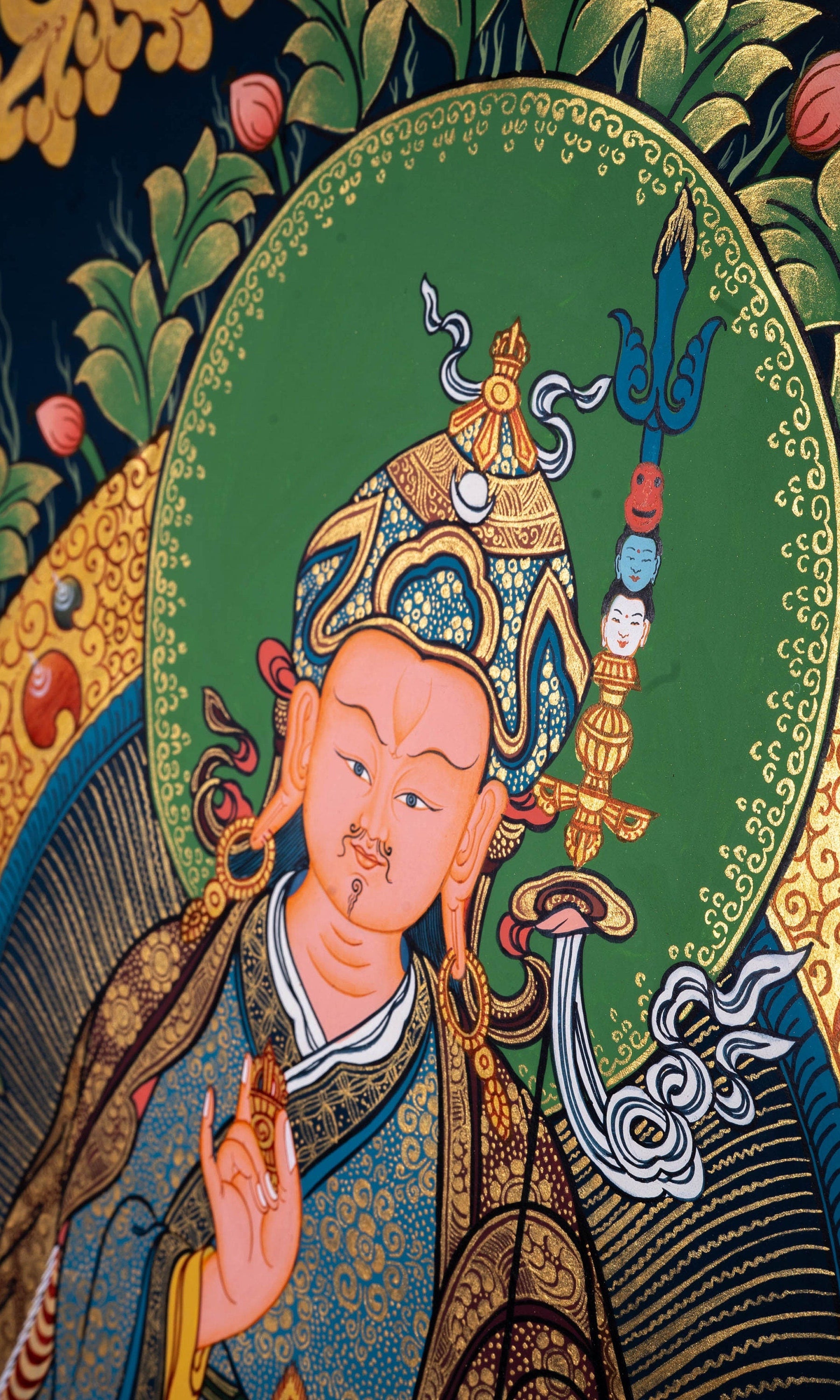Guru Rinpoche Tibetan Thangka Painting - Lucky Thanka