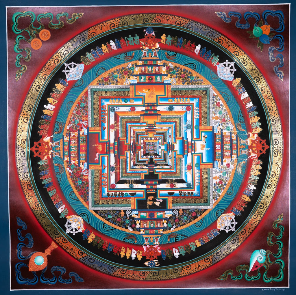 Kalchakra Mandala Tibetan Thangka Art - Lucky Thanka