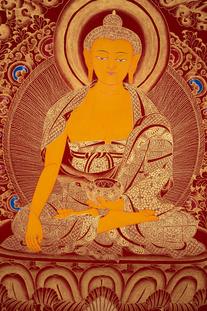 Thangka Art of  Shakyamuni Buddha - Lucky Thanka