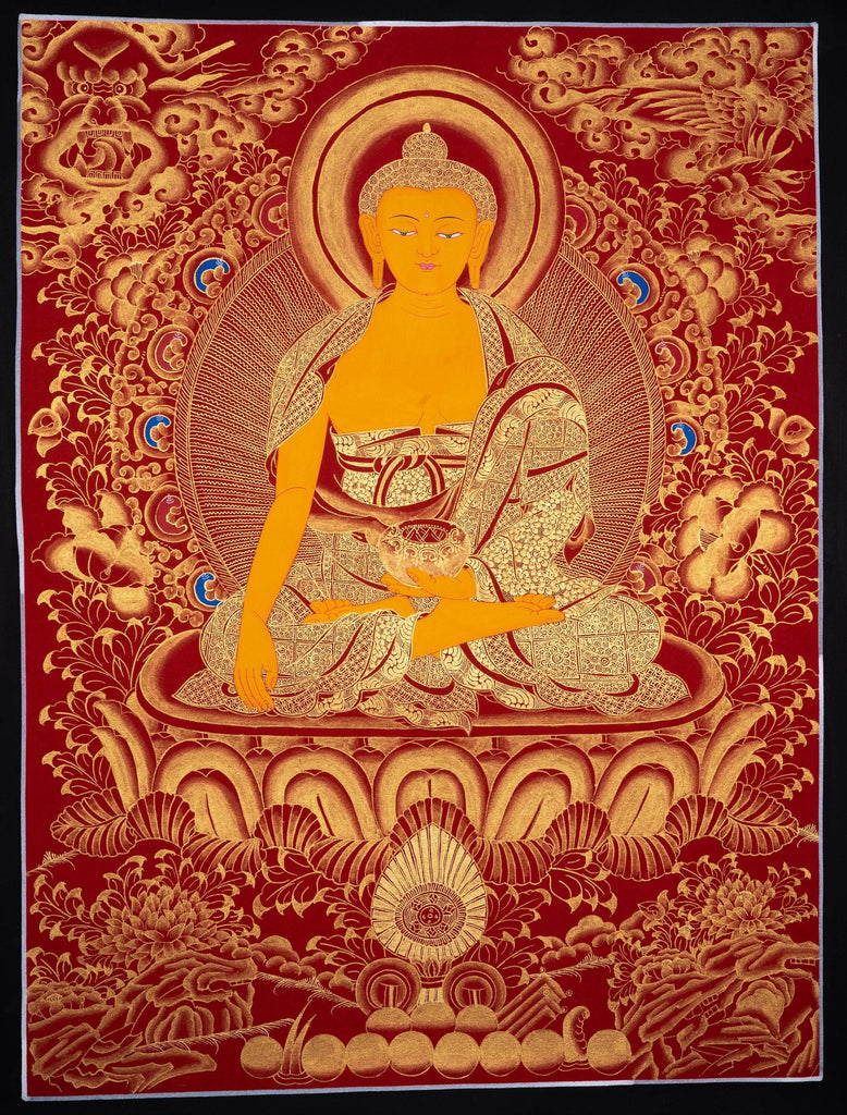 Thangka Art of  Shakyamuni Buddha - Lucky Thanka