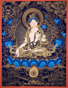 White Tara Thangka Painting Art from Nepal - Lucky Thanka