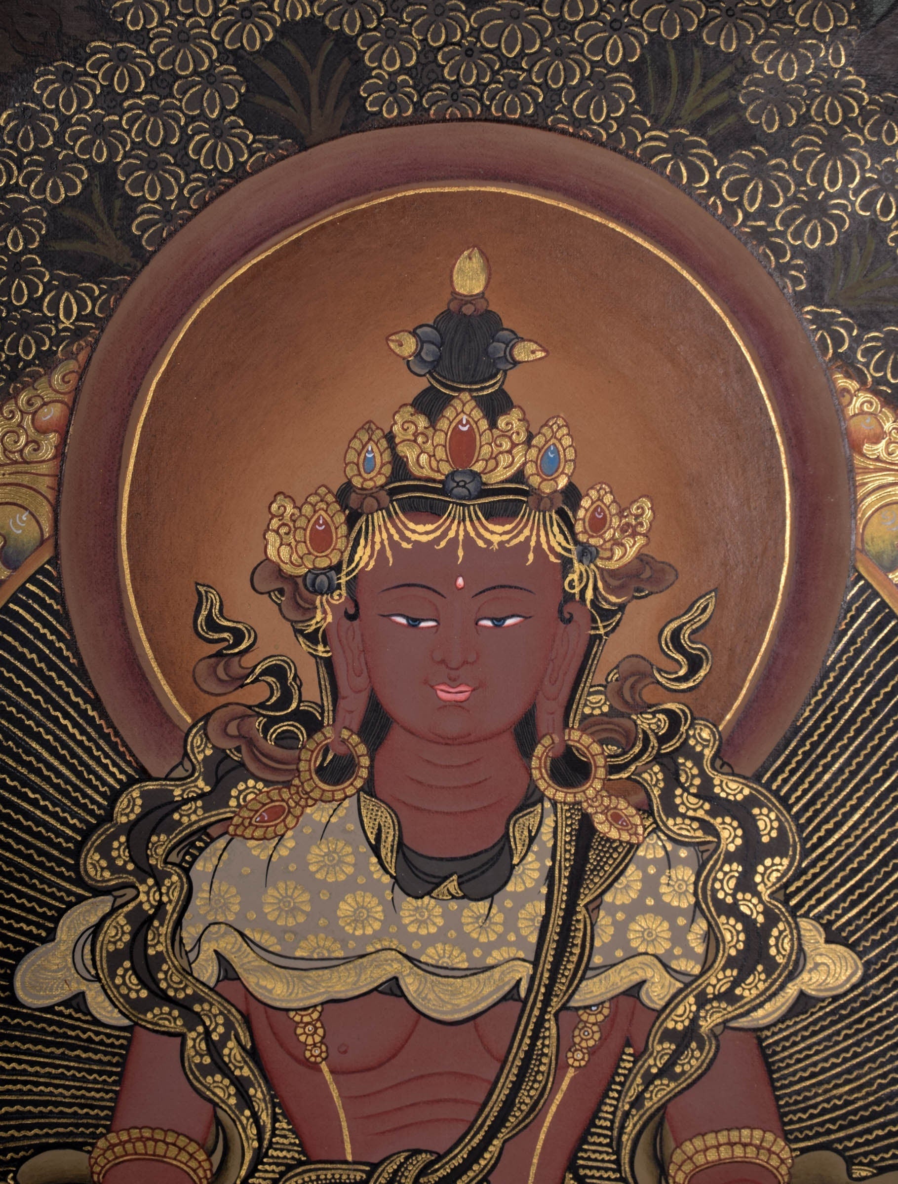 Amitayus Buddha Thangka painting - Lucky Thanka