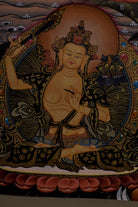 Green Tara Tibetan Thangka Painting - Lucky Thanka